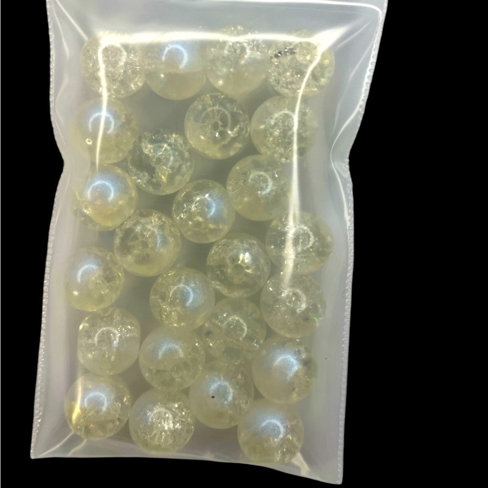 25 Glass Beads Hand Crafted